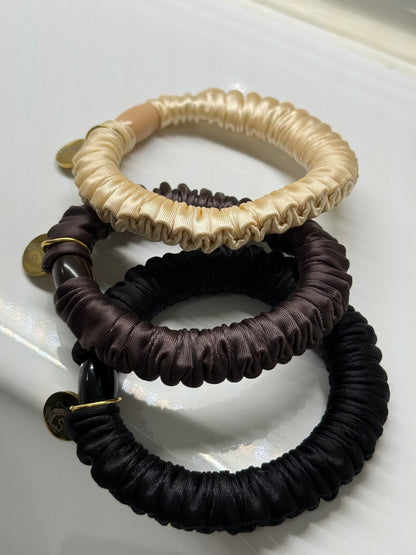 Lot de 3 élastiques en satin